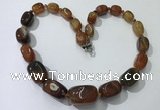 CGN102 20 inches 10*15mm - 20*30mm nuggets agate gemstone necklaces