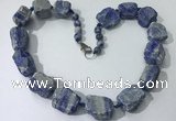 CGN149 19.5 inches 10*14mm - 20*30mm nuggets lapis lazuli necklaces