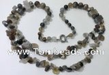 CGN540 27 inches fashion agate gemstone beaded necklaces