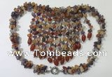 CGN830 20 inches stylish mixed gemstone statement necklaces