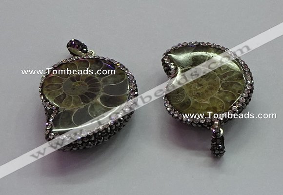 CGP1559 25*30mm - 28*35mm ammonite pendants wholesale