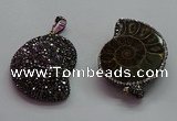 CGP1560 30*36mm - 35*45mm ammonite pendants wholesale