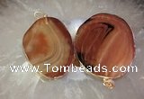 CGP2012 30*50mm - 50*80mm freeform agate slab pendants wholesale