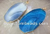 CGP2016 30*50mm - 50*80mm freeform agate slab pendants wholesale