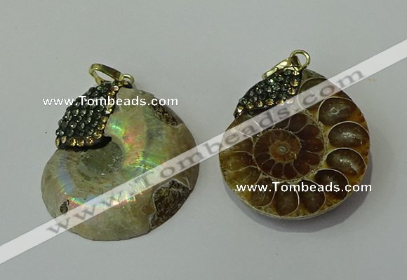 CGP271 25*30mm - 30*35mm ammonite pendants wholesale