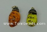 CGP278 20*35mm - 22*40mm freeform synthetic amber pendants
