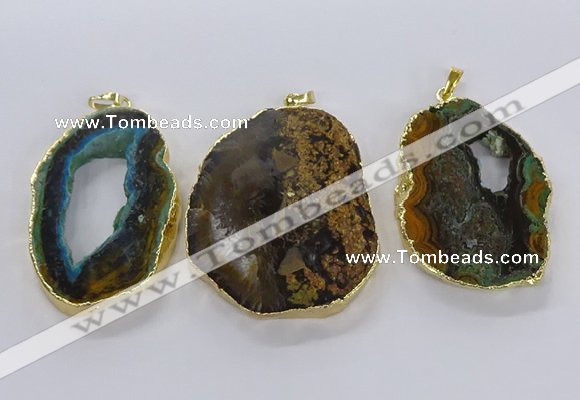 CGP3012 35*45mm - 40*50mm freeform opal gemstone pendants