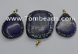 CGP3147 35*45mm - 45*60mm freeform lapis lazuli pendants