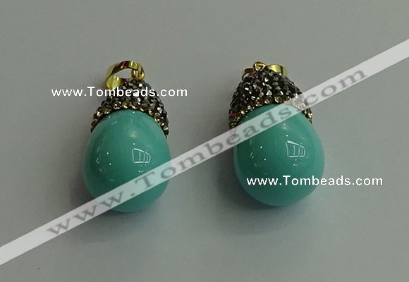 CGP324 15*25mm - 15*30mm teardrop pearl shell pendants wholesale