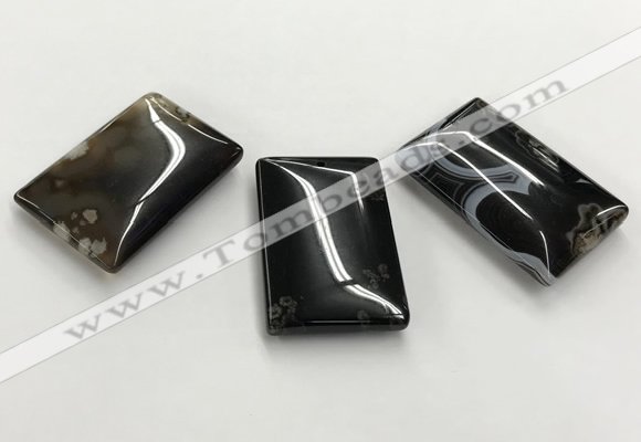 CGP3525 30*45mm rectangle sakura agate slab pendants