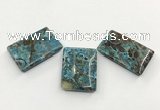 CGP3530 30*40mm - 30*45mm rectangle ocean agate slab pendants