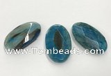 CGP3570 32*50mm faceted oval agate pendants wholesale