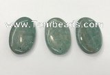 CGP3614 35*60mm oval amazonite gemstone pendants wholesale