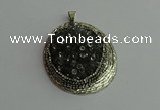 CGP362 35*55mm freeform crystal glass pendants wholesale