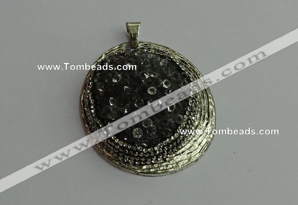 CGP362 35*55mm freeform crystal glass pendants wholesale