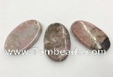 CGP3620 35*60mm oval rhodochrosite gemstone pendants