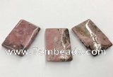 CGP3623 30*45mm - 32*48mm rectangle rhodochrosite gemstone pendants