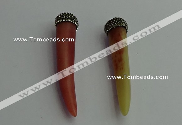 CGP392 10*65mm - 12*75mm horn bone pendants wholesale