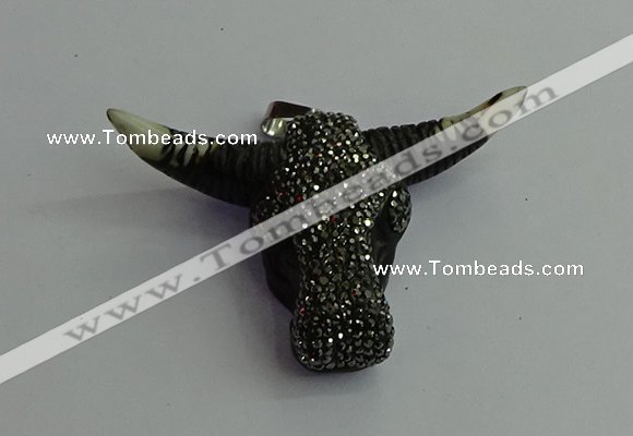 CGP400 45*65mm ox-head bone pendants wholesale