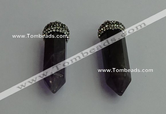 CGP412 12*45mm - 15*50mm sticks amethyst pendants wholesale