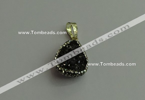 CGP475 15*20mm teardrop crystal glass pendants wholesale