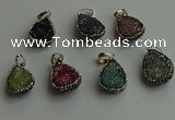 CGP476 15*20mm teardrop crystal glass pendants wholesale