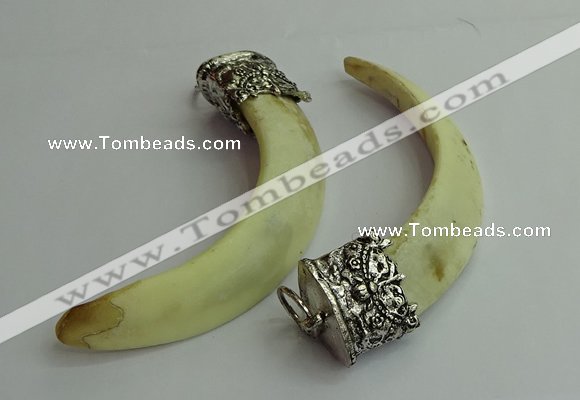 CGP542 18*75mm - 20*85mm pig tooth pendants wholesale
