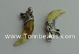 CGP550 10*45mm - 12*50mm horn dog tooth pendants wholesale