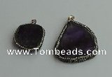 CGP560 25*35mm - 35*45mm freeform amethyst pendants wholesale