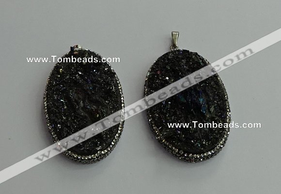 CGP608 35*50mm - 35*55mm oval gemstone pendants wholesale