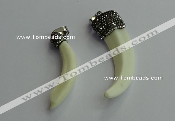 CGP621 10*45mm - 15*60mm pig tooth pendants wholesale