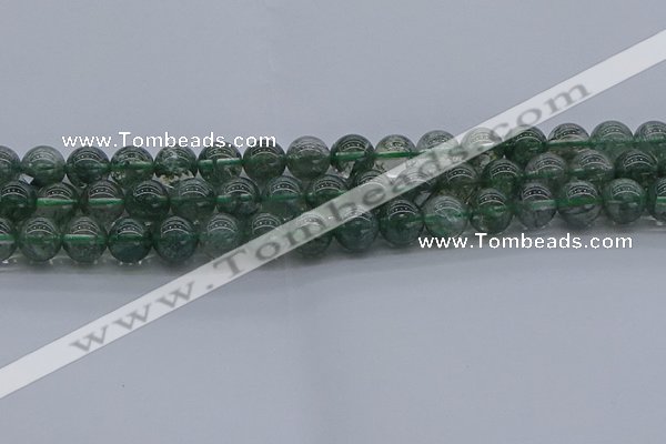 CGQ503 15.5 inches 10mm round imitation green phantom quartz beads