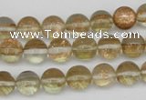 CGQ51 15.5 inches 6mm round gold sand quartz beads wholesale