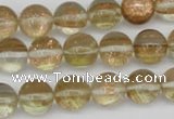 CGQ52 15.5 inches 10mm round gold sand quartz beads wholesale