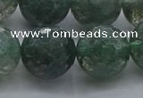 CGQ527 15.5 inches 18mm faceted round imitation green phantom quartz beads