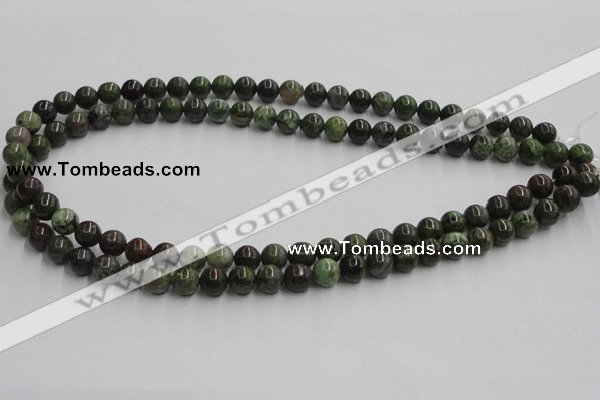 CGR02 16 inches 8mm round green rain forest stone beads wholesale