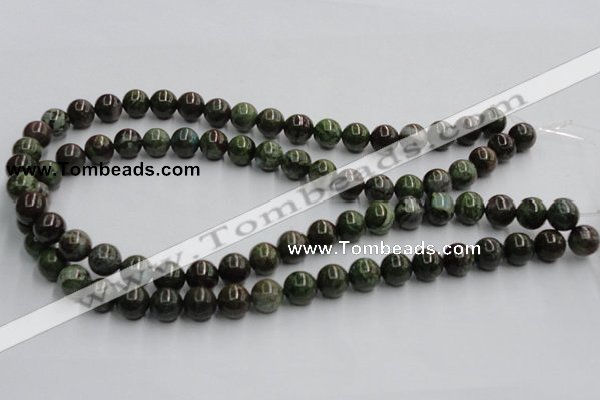 CGR03 16 inches 10mm round green rain forest stone beads wholesale