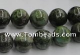 CGR04 16 inches 12mm round green rain forest stone beads wholesale