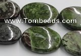 CGR12 16 inches 22*30mm oval green rain forest stone beads wholesale