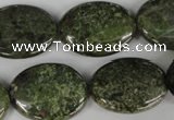 CGR28 15.5 inches 18*25mm oval green rain forest stone beads