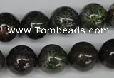 CGR43 15.5 inches 14mm round green rain forest stone beads wholesale