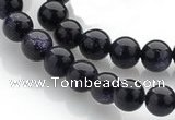 CGS01 15 inches 8mm round blue goldstone beads Wholesale