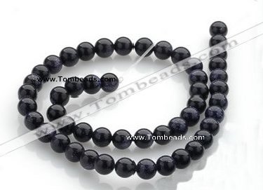 CGS01 15 inches 8mm round blue goldstone beads Wholesale