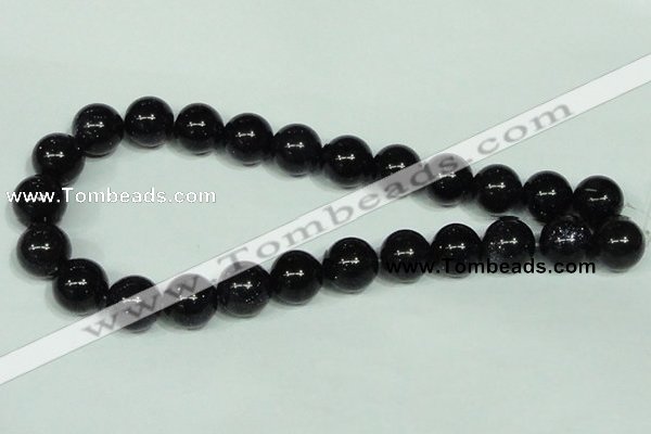 CGS102 15.5 inches 16mm round blue goldstone beads wholesale