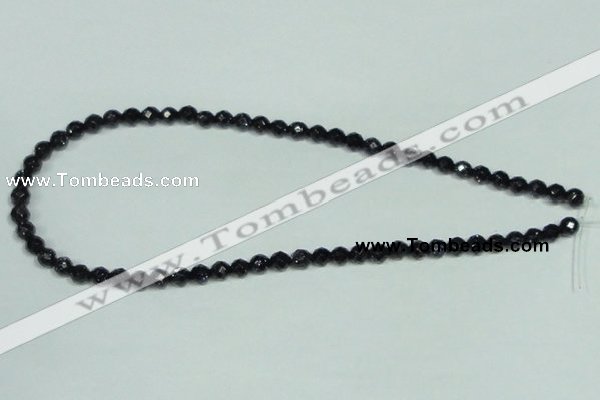 CGS105 15.5 inches 6mm faceted round blue goldstone beads wholesale