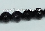 CGS108 15.5 inches 12mm faceted round blue goldstone beads wholesale