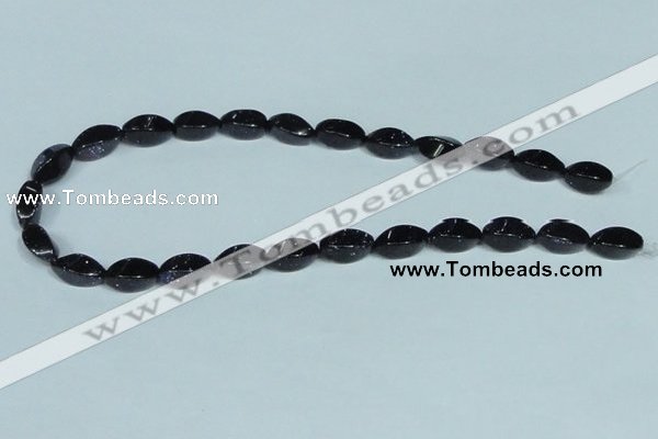 CGS119 15.5 inches 8*16mm twisted rice blue goldstone beads wholesale