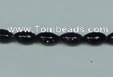 CGS120 15.5 inches 6*10mm rice blue goldstone beads wholesale