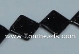 CGS125 15.5 inches 14*14mm diamond blue goldstone beads wholesale