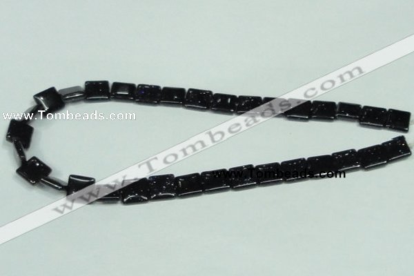 CGS127 15.5 inches 12*12mm square blue goldstone beads wholesale